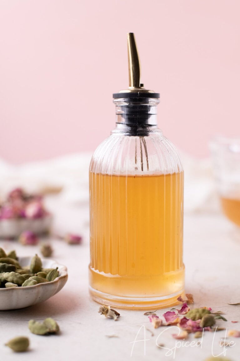 Rose Cardamom Simple Syrup